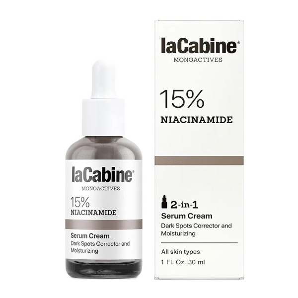 LA CABINE - 15% NIACINAMIDE 2 EN 1 SERUM CREAM - 30ml
