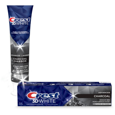 Crest 3D White - Advanced Charcoal Whitening Toothpaste - 135 ML Crest 3D White - Advanced Charcoal Whitening Toothpaste - 135 ML