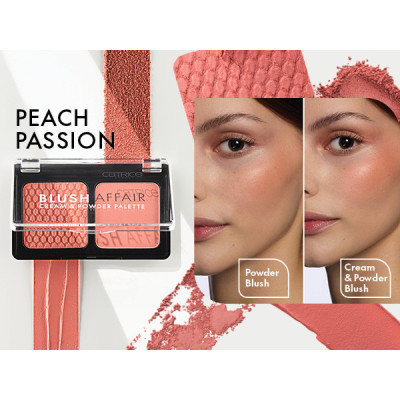 CATRICE - BLUSH AFFAIR Cream & Powder Palette - 040 Peach Passion