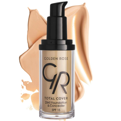 GOLDEN ROSE - Total Cover 2in1 Foundation & Concealer SPF15