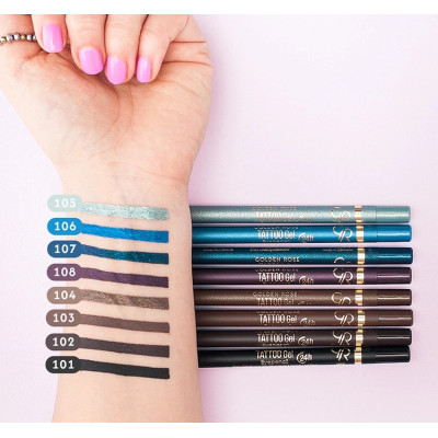 GOLDEN ROSE - TATTOO Gel Eyepencil Waterproof 24h