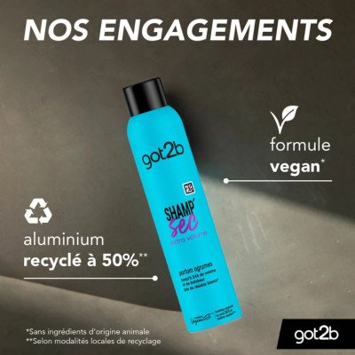 GOT2BE - Shampooing Sec Volume Extra 200ML